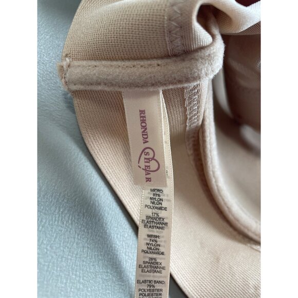 Rhonda Shear 2 Pack Molded Cup Bra with Wrap Back Size Large Black Beige Lounge - Picture 5 of 11